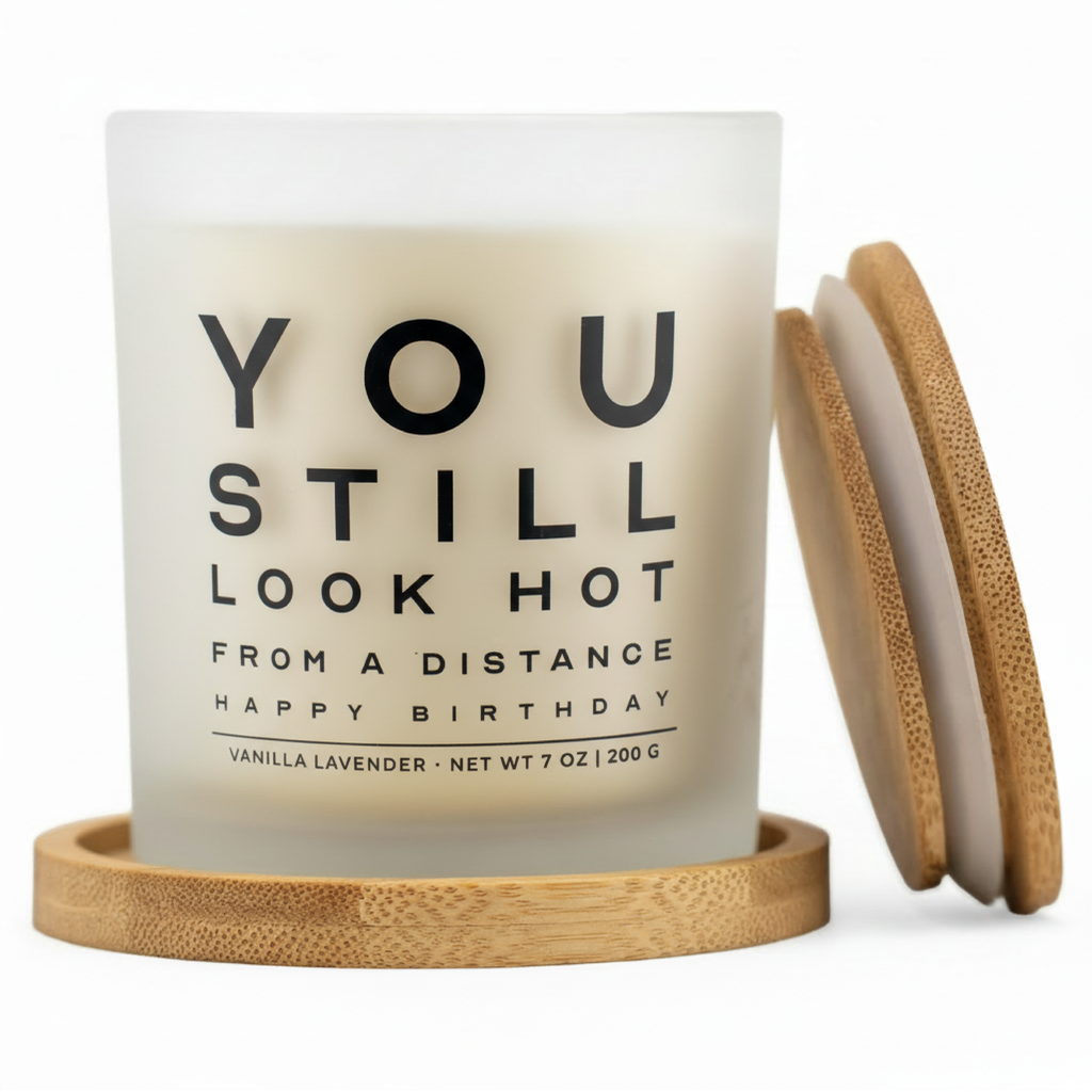 You Still Look Hot From a Distance Gift Set | Funny Birthday Candle for Her