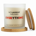 Let’s Pretend This Fixes Everything Gift Set | Funny Comfort Candle