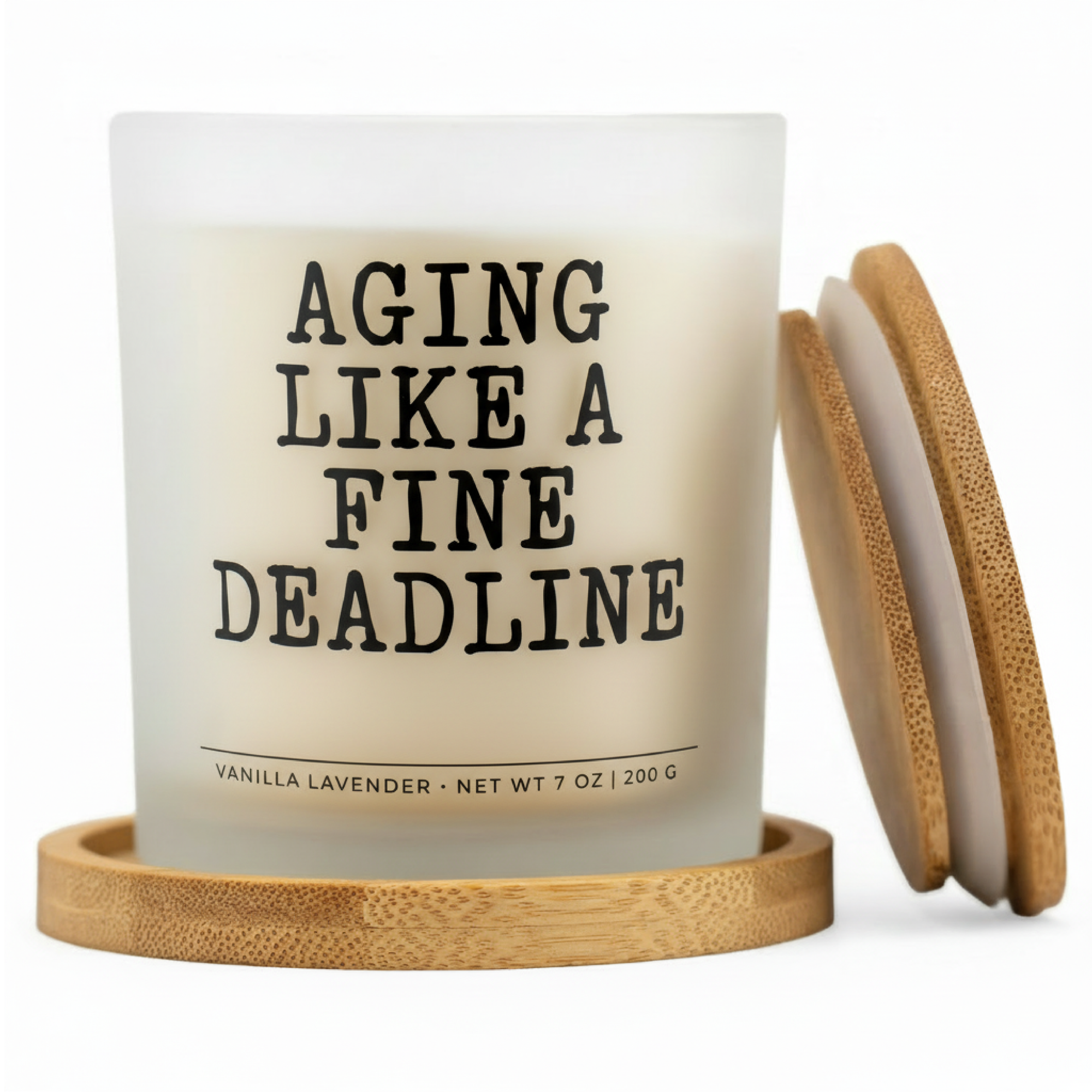 Aging Like a Fine Deadline Gift Set | Funny Birthday Candle for Her
