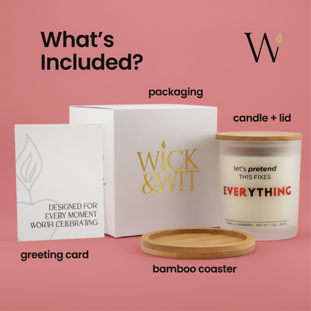 Let’s Pretend This Fixes Everything Gift Set | Funny Comfort Candle