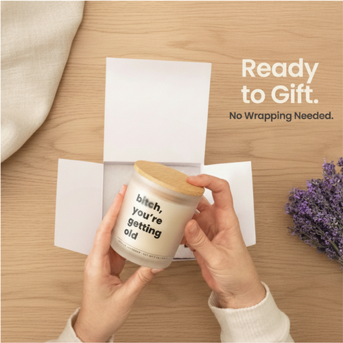 Bitch You Are Getting Old Gift Set | Bold Funny Birthday Candle