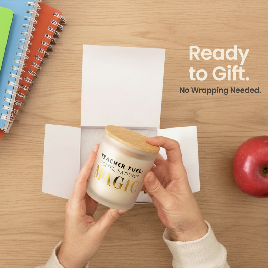 Teacher Fuel: Coffee, Patience, Magic Gift Set | Teacher Appreciation Candle