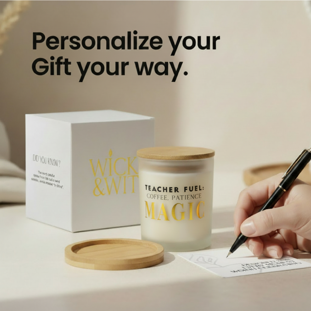 Teacher Fuel: Coffee, Patience, Magic Gift Set | Teacher Appreciation Candle