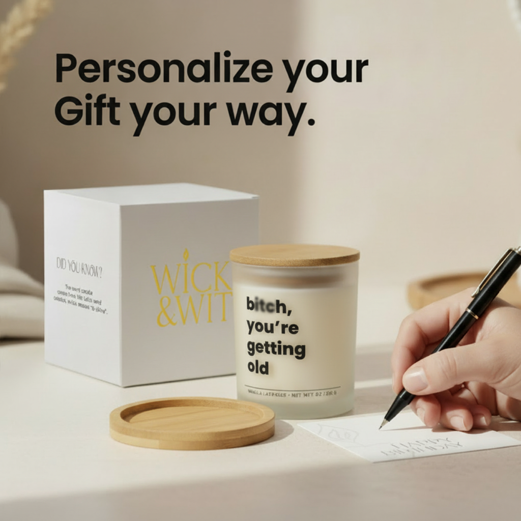 Bitch You Are Getting Old Gift Set | Bold Funny Birthday Candle