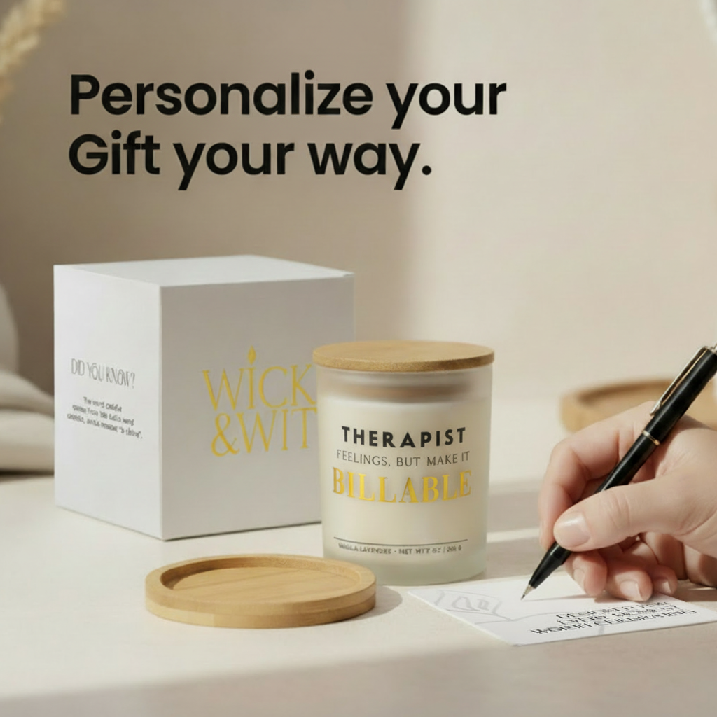 Therapist: Feelings, But Make It Billable Gift Set | Therapist Appreciation Candle