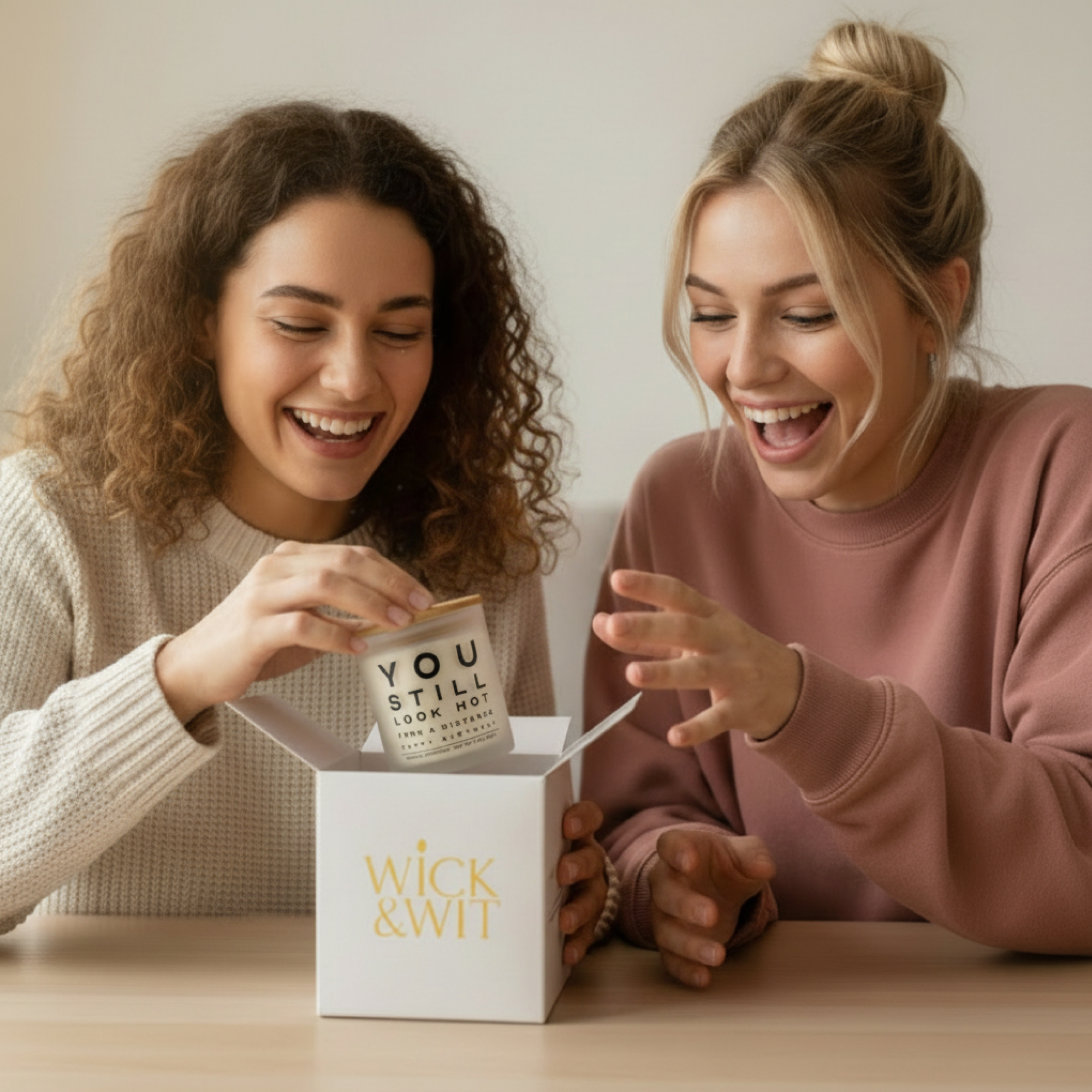 You Still Look Hot From a Distance Gift Set | Funny Birthday Candle for Her