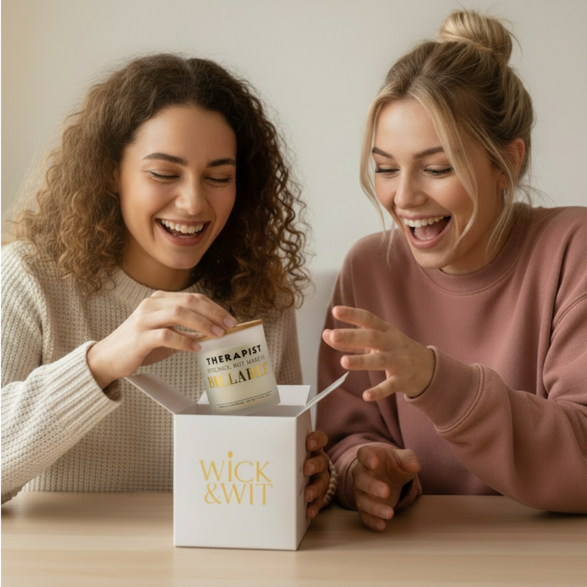 Therapist: Feelings, But Make It Billable Gift Set | Therapist Appreciation Candle