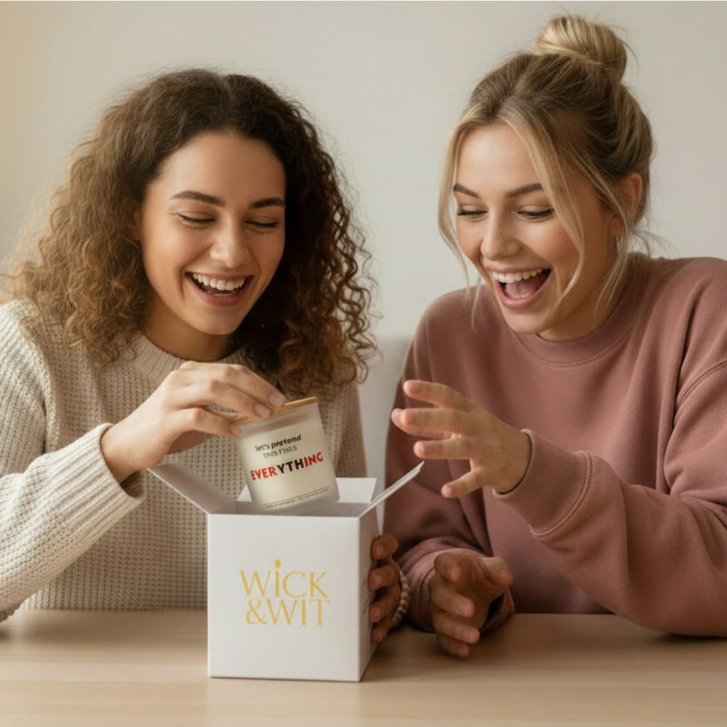 Let’s Pretend This Fixes Everything Gift Set | Funny Comfort Candle