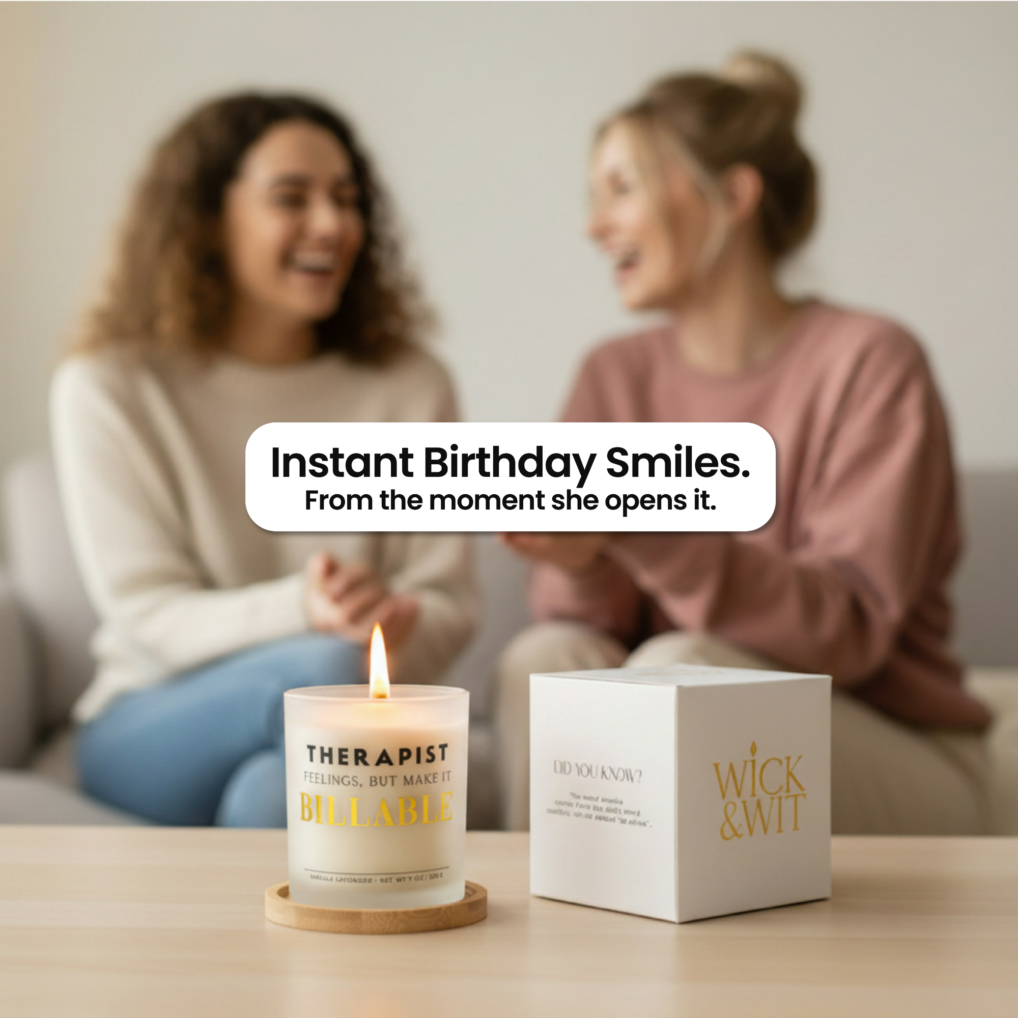 Therapist: Feelings, But Make It Billable Gift Set | Therapist Appreciation Candle
