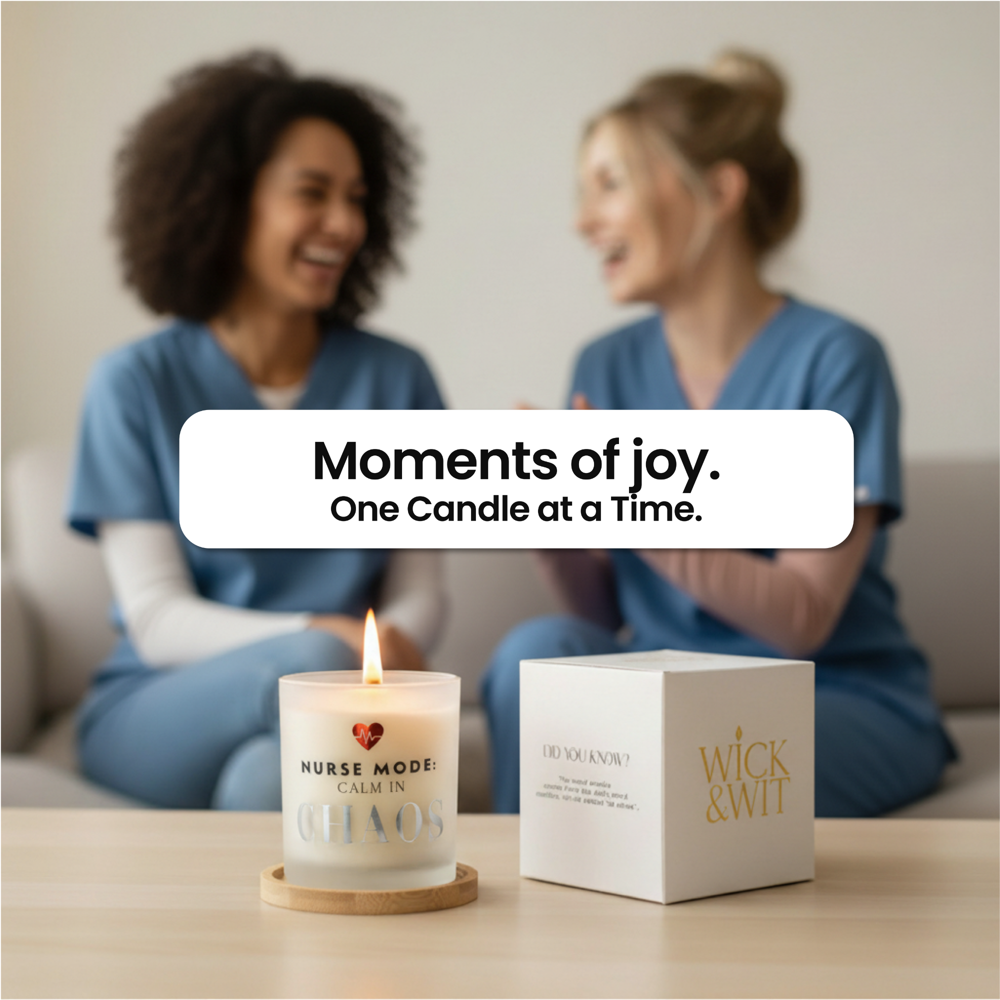 Nurse Mode: Calm in Chaos Gift Set | Nurse Appreciation Candle