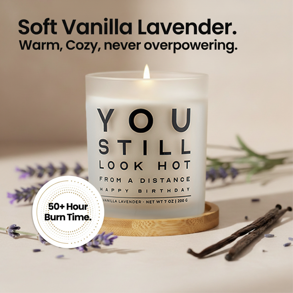 You Still Look Hot From a Distance Gift Set | Funny Birthday Candle for Her