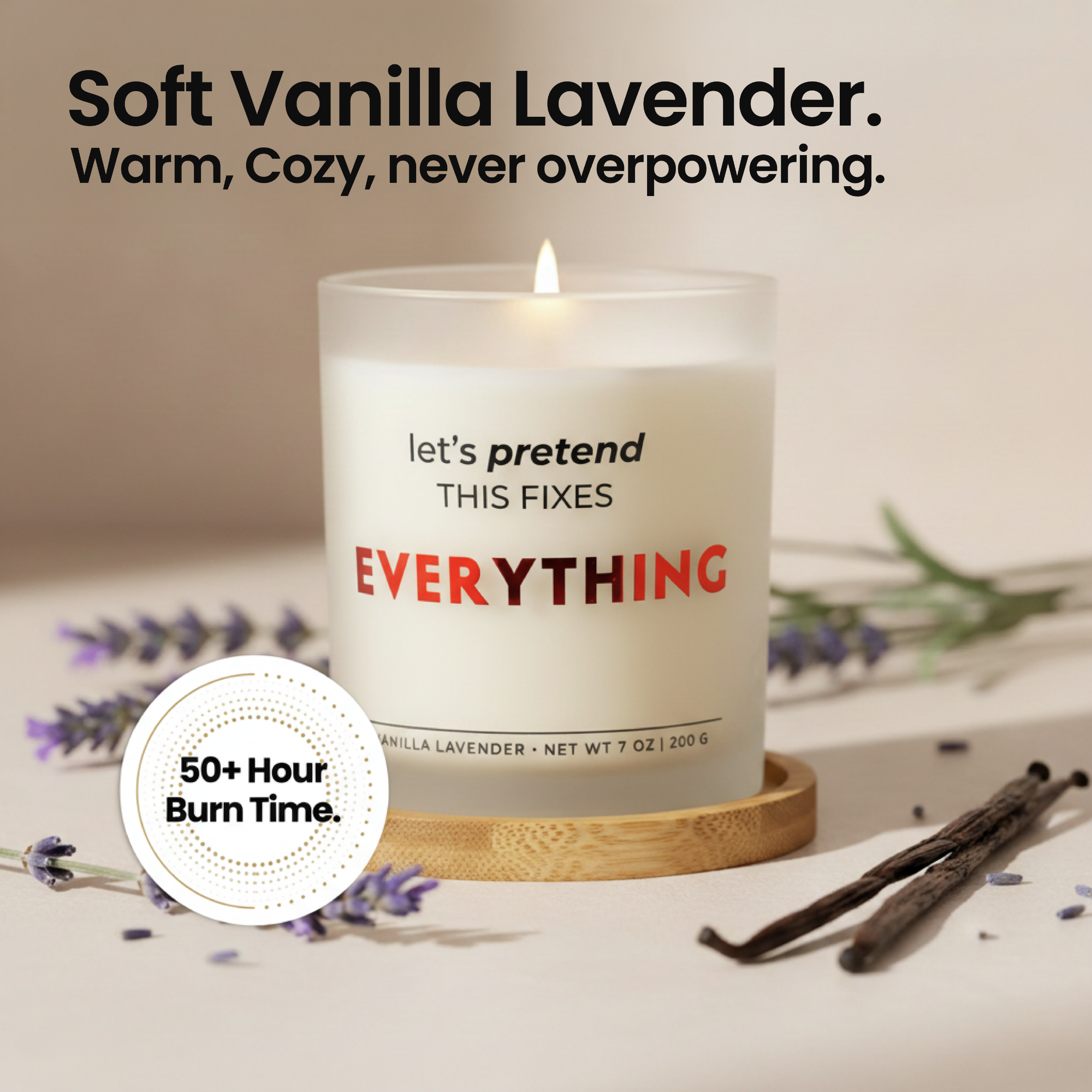 Let’s Pretend This Fixes Everything Gift Set | Funny Comfort Candle