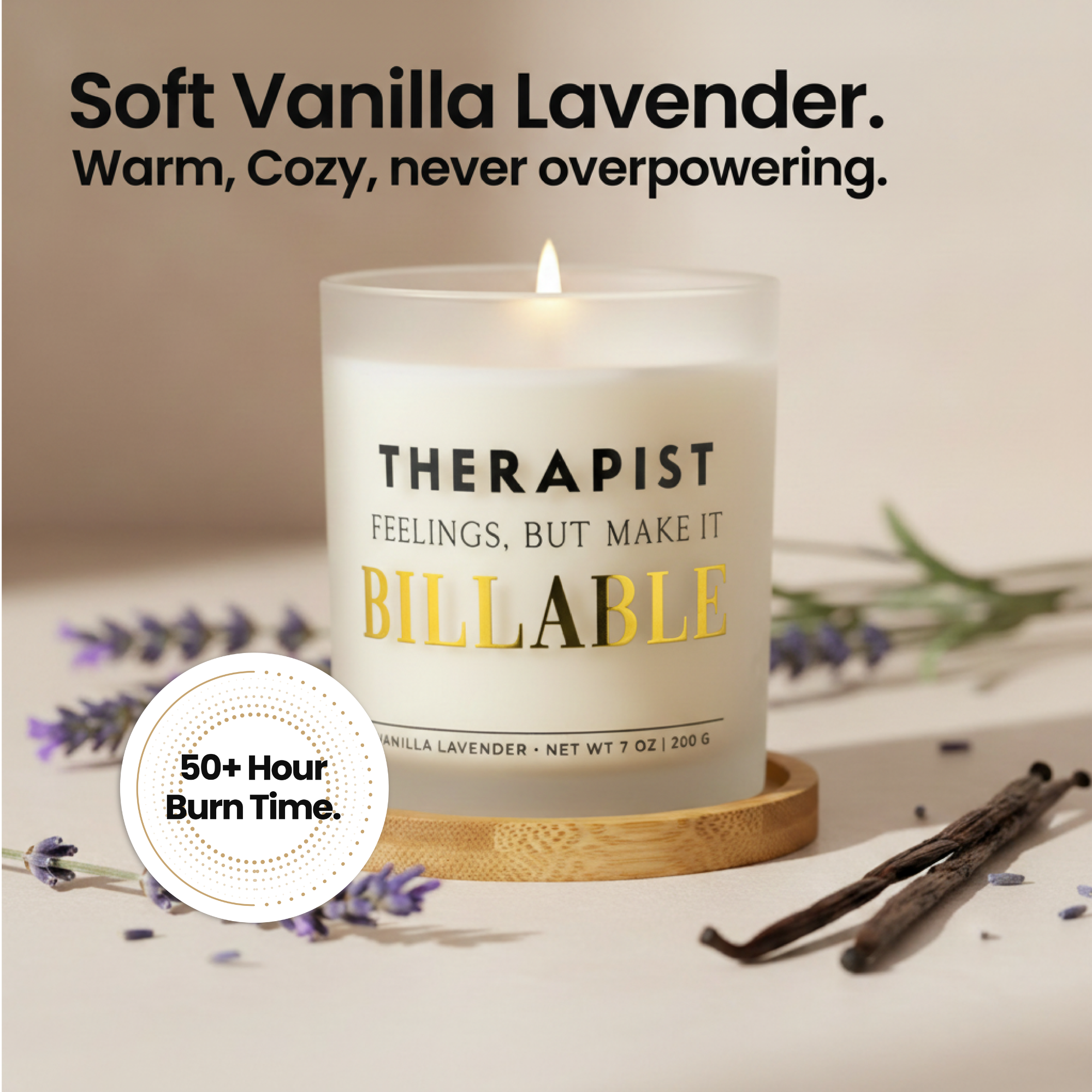 Therapist: Feelings, But Make It Billable Gift Set | Therapist Appreciation Candle
