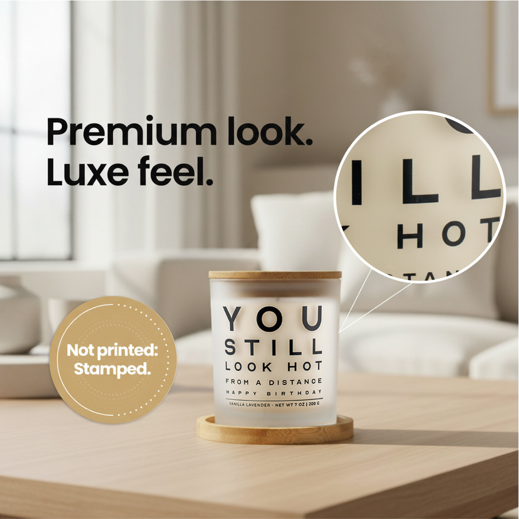 You Still Look Hot From a Distance Gift Set | Funny Birthday Candle for Her