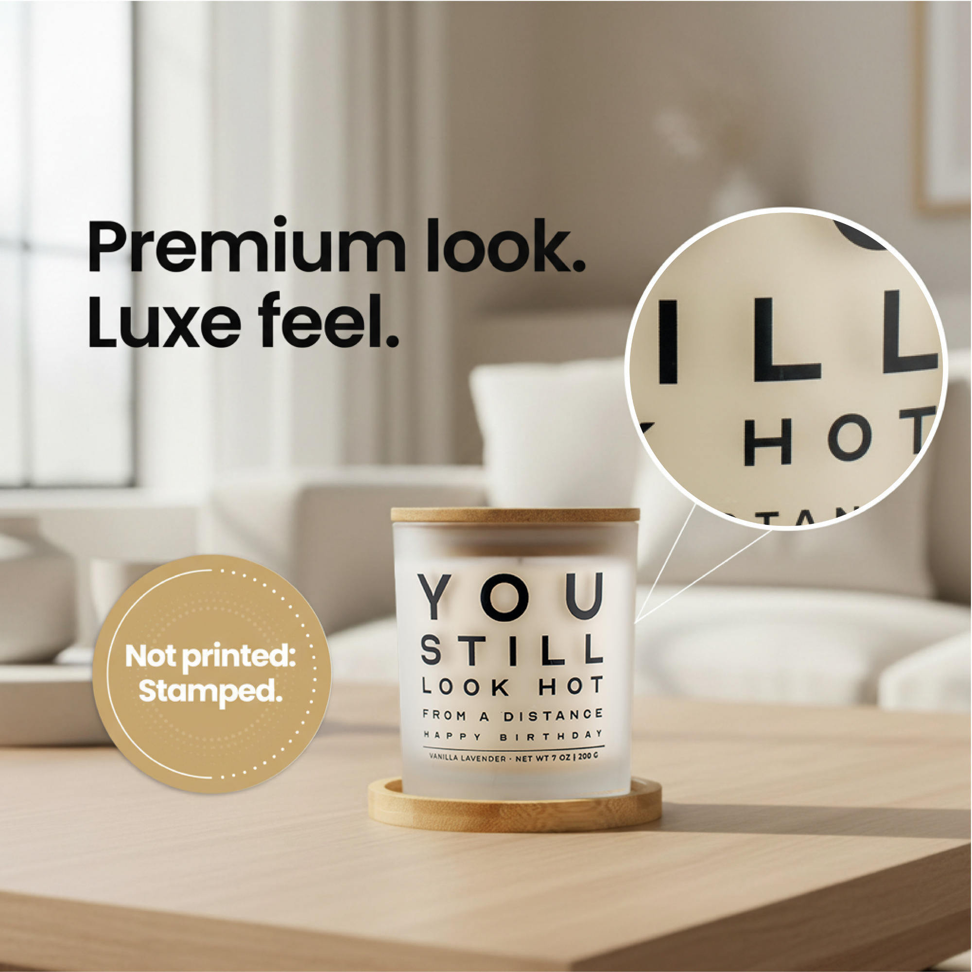 You Still Look Hot From a Distance Gift Set | Funny Birthday Candle for Her