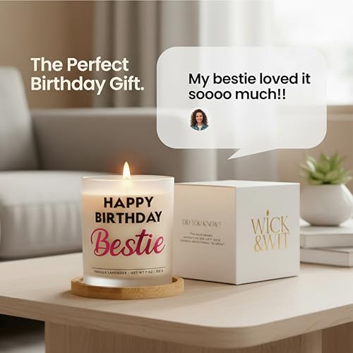 Happy Birthday Bestie Gift Set | Best Friend Birthday Candle