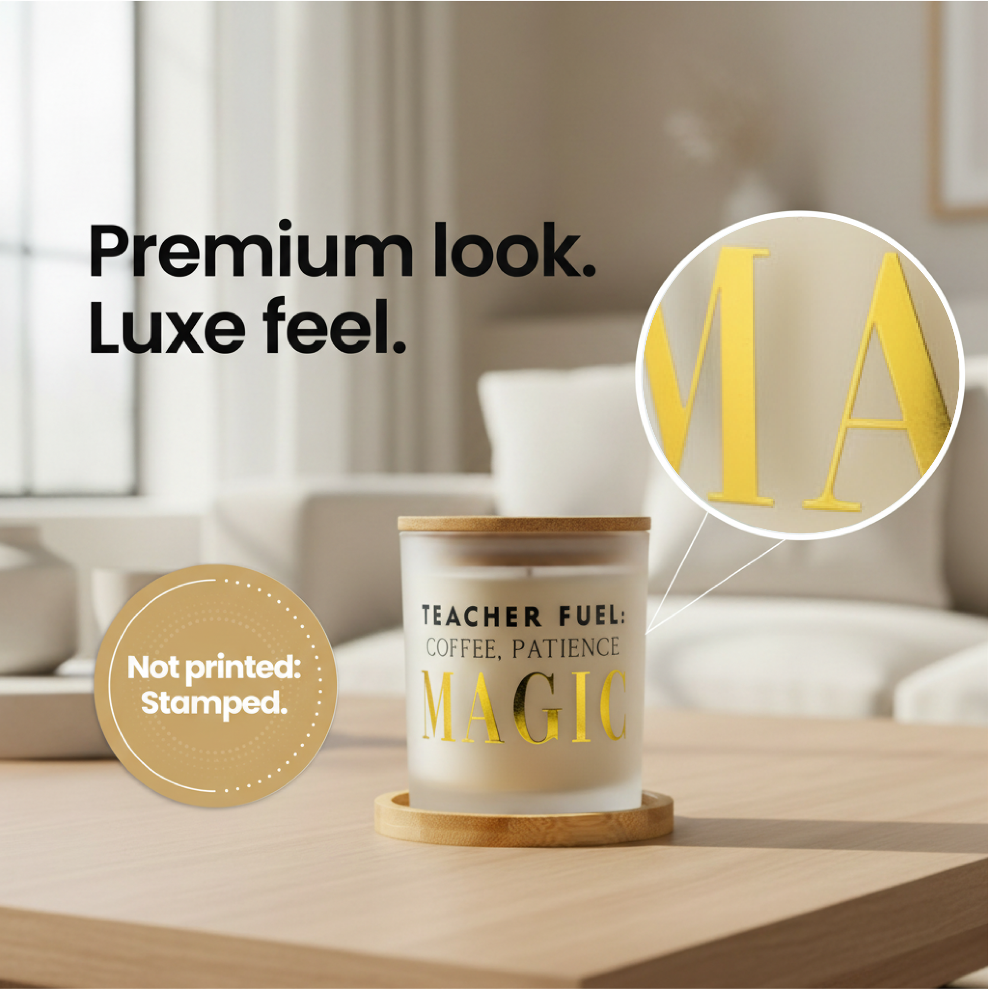 Teacher Fuel: Coffee, Patience, Magic Gift Set | Teacher Appreciation Candle