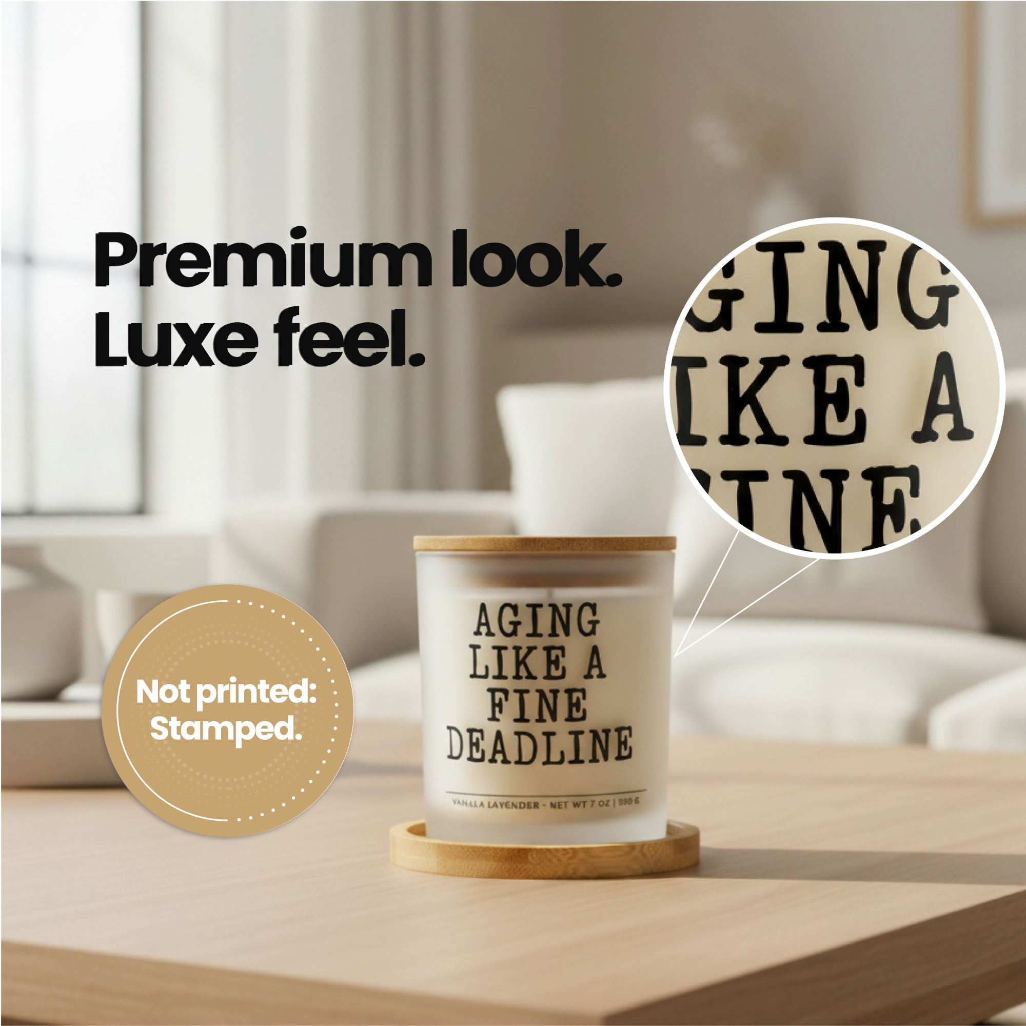 Aging Like a Fine Deadline Gift Set | Funny Birthday Candle for Her