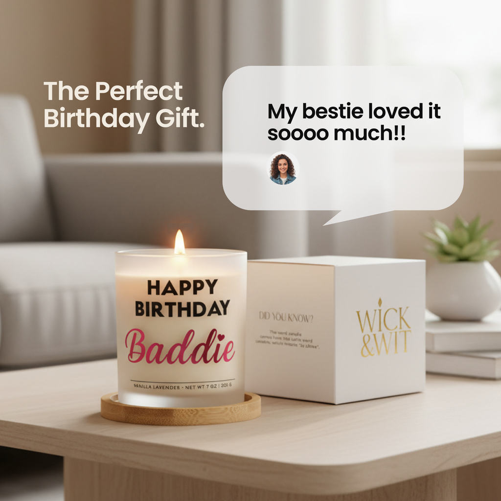 Best Friend Birthday Candle | Happy Birthday Baddie