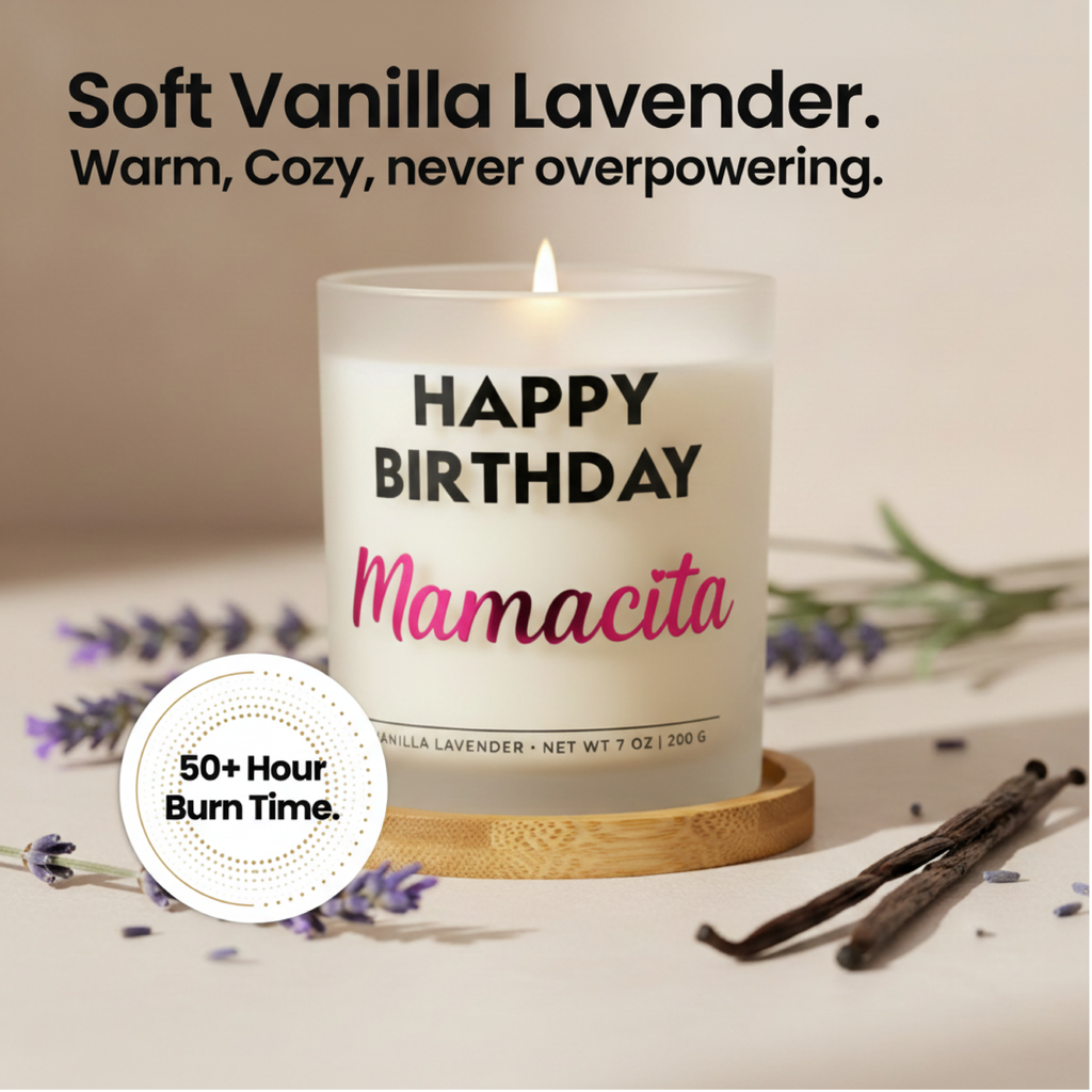 Happy Birthday Mamacita Gift Set | Bold Birthday Candle for Her