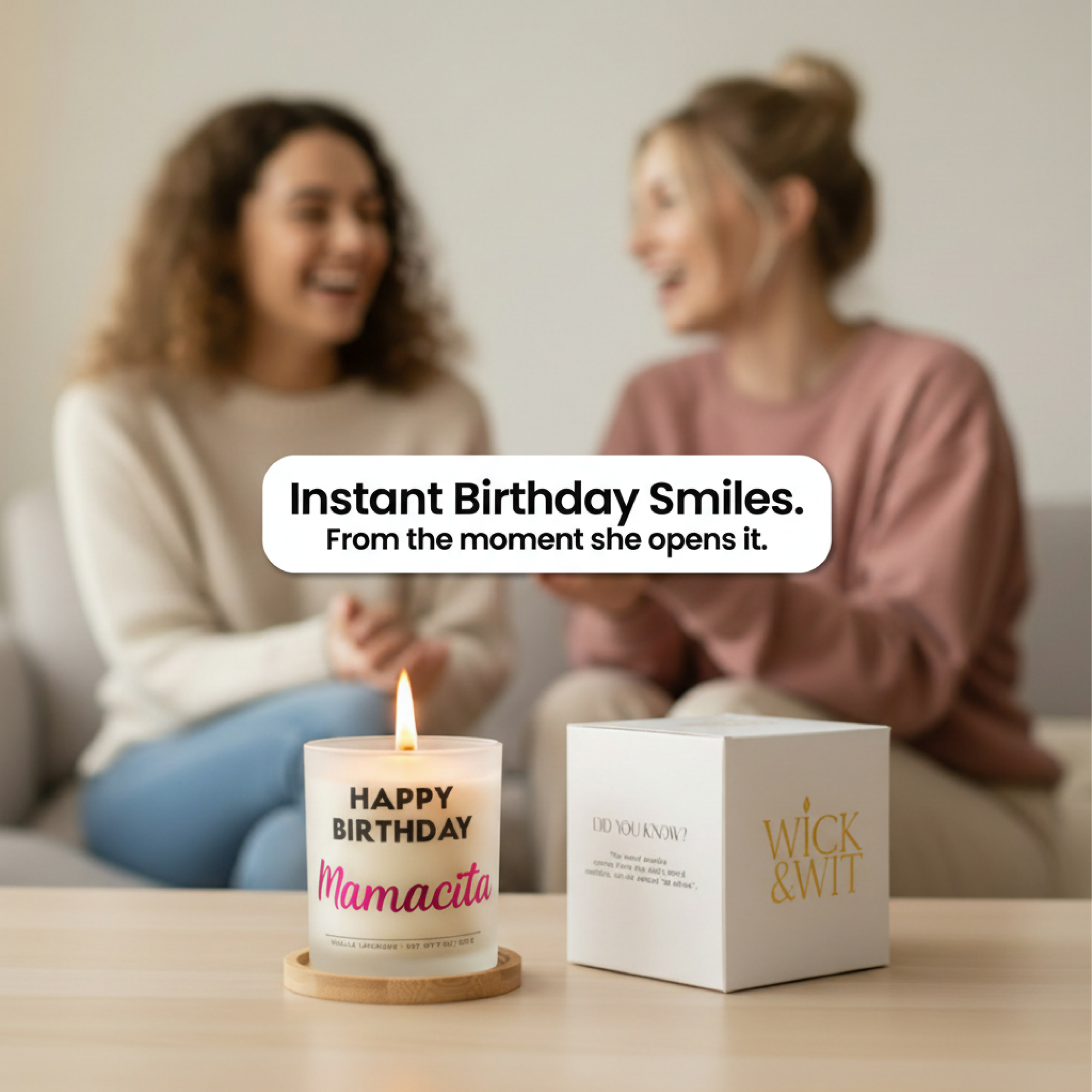 Happy Birthday Mamacita Gift Set | Bold Birthday Candle for Her